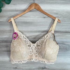 Bali Women's Convertible Back Lace Bra Sz 3XL